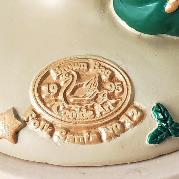 1995 Brown Bag Cookie Art Stamp FOLK SANTA # 12 Cookie Press Christmas Santa - Picture 7 of 7
